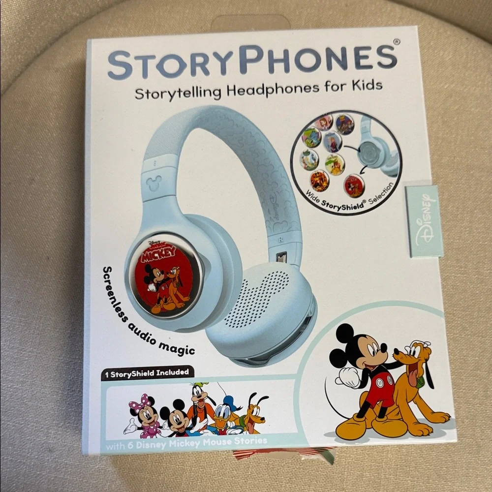 Disney StoryPhones Blue Kids Headphones with Mickey Mouse